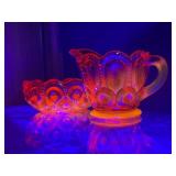 Vintage LE Smith Moon and Star Creamer w/ Small