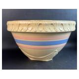 Vintage Nelson McCoy Pottery Pink And Blue Banded