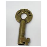 S.P. LINS Brass Railraod Padlock Key Southern