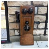 Antique Crank Phone Nice Condition Heavy