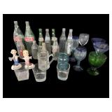 Vtg Soda Bottles Barware Etc