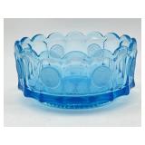 Fostoria Coin Glass Blue 7 Inch Bowl