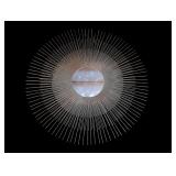 Sunburst Wall Mirror Metal Gold Painted Frame