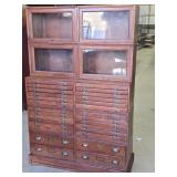 Antique Quarter Sawn Oak Drawer Cabinet