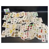 100+  Novelty Buttons on Cards: Animals Bugs + a