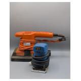 BLACK & DECKER SANDER & RYOBI PALM SANDER
