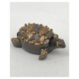 BEJEWELED TURTLE TRINKET/JEWELRY BOX BY NYCO