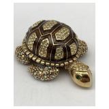 BEJEWELED TURTLE TRINKET/JEWELRY BOX BY ST. JOHN