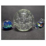 Hand Blown Glass Paperweights