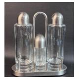 MCM Alessi 18/10 Italy Oil & Vinegar Cruet w Salt
