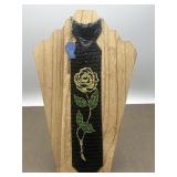 A Whiting & Davis Black Metal Mesh Tie with Tag