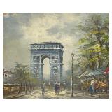 Original Oil Painting Paris Scene Caroline