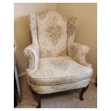 Vtg Floral Armchair