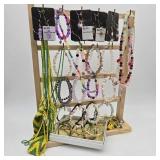Jewelry Display w/ Beaded Bracelets