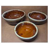 Hull Style Drip Glazed Nesting Bowl Set