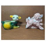 Vintage Ceramic Lamp Planters