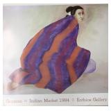 R.C GORMAN SIGNED "INDIAN MARKET" 30" X 24"