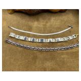 3 Sterling 925 Silver Bracelets , Best Friend ,