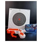 Nerf Roblox Pistol w/ Target & Partial Bag of