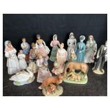 DOZEN VINTAGE HOMCO PORCELAIN FIGURES VICTORIAN