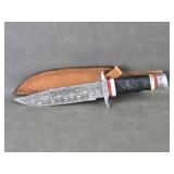 Damascus Style Bowie Knife