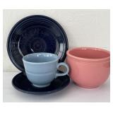 Homer Laughlin Rose Jumbo Chili Bowl & Fiesta