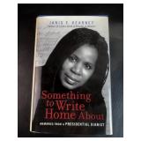 Autographed First Edition Something to Write