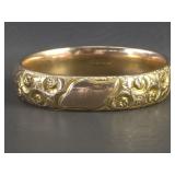Austin & Stone Gold Filled Floral Engraved Bangle
