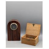 EXOTIC PADAUK & BIRDEYE MAPLE SIGNED SMALL MANTEL