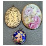 2 VTG Pendants w/ 1 VTG Brooch