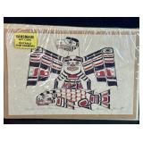 VTG Signed Art Card Henry Hunt Native American