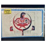 VTG Native American Signed Art Card Patrick Amos