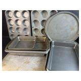 Lot of Metal Bakeware