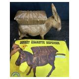 VINTAGE DONKEY CIGARETTE DISPENSER PLASTIC IN