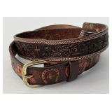 2 Western Tooled Leather Belts Sz 20 Childs Boys