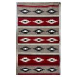 VTG Navajo Wide Ruins Rug by Mary Benally Tightly