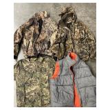 HUNTING JACKETS, VEST & SHIRT LARGE UNDER ARMOR,