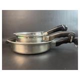 3 Salad Master Skillet/ Steamer/ Pot No Lids