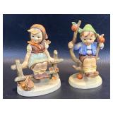2 Vintage Hummel Figurines Just Resting & Apple