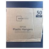 50 Pack Mainstays New Plastic Hangers