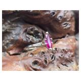 14K Gold, Ruby & Diamond Ladies