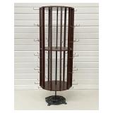 Vintage Rotating Display Rack w/ Hooks Cast Iron