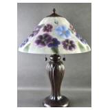 Dale Tiffany Puffy Pansy Pairpoint Style Lamp