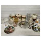 BOX LOT KITCHEN CANISTERS, VASES, CORNING-WARE