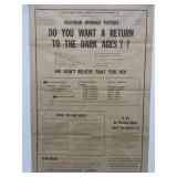 VINTAGE LOCAL CAMPAIGN ADVERTISING SULPHUR