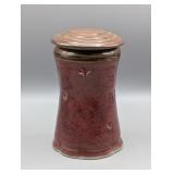 BUTTER KEEPER STUDIO ART JAR IN WARM RUSSET RED