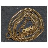 14K Yellow Gold Chain Necklace, Dainty (some