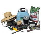 Gardening Supplies + Sprayer Hats and Other Tools