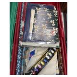 Lot of Christmas Paper/ Boxes/ Ribbon in Plastic