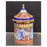 Staffordshire Flying Horses Lidded Enamel Box